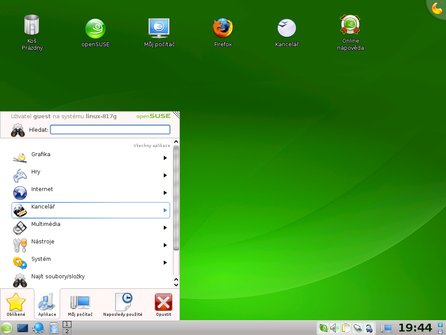 Grafické prostředí KDE v distribuci OpenSuSE 11